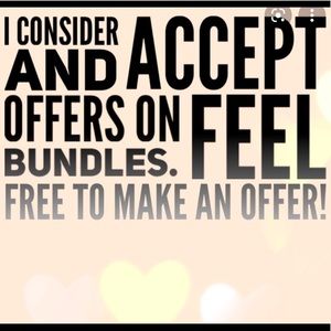 Feel free to browse my closet and make an offer 😊